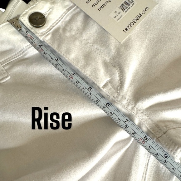 NWOT 1822 Denim Classic Skinny Butter denim Jeans jeggings Womens 28 White - Picture 11 of 12